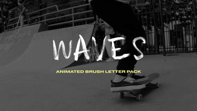 NEW: WAVES - BRUSH ANIMATED FONT