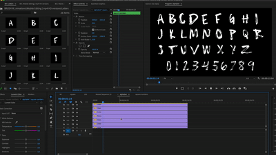 Animated Font Premiere Pro demo