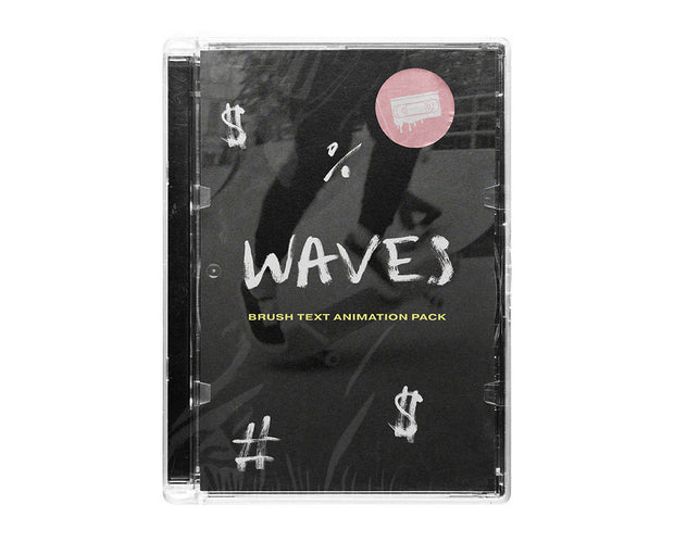 Waves - Brush Animated Font Pack